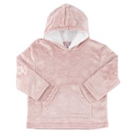 HD305-DP-24: Dusty Pink Floral Embossed Hoodie (2-4 Years)